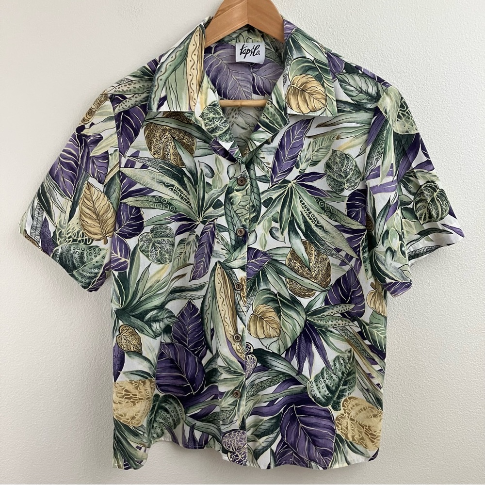 Tap & Co. | Hawaiian Leaf Print Top